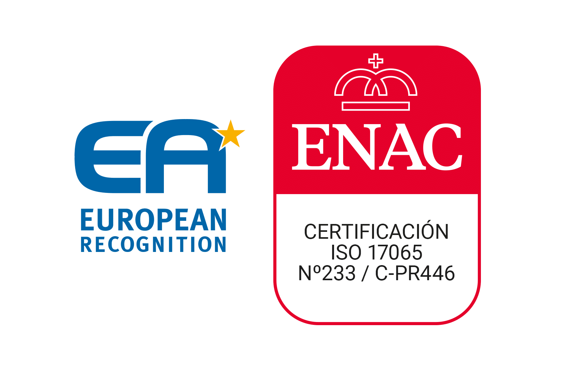 Logo certificación ENAC - Tradelab